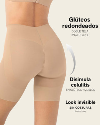 Short de compresión ultraplano efecto invisible#color_801-cafe-medio