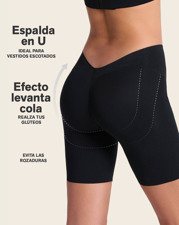 Short de compresión efecto invisible espalda en U