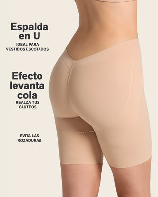 Short de compresión efecto invisible espalda en U#color_801-cafe-medio