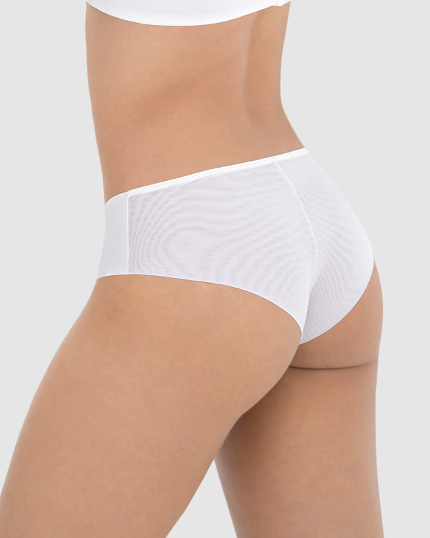 Panty cachetero con doble capa de tul en glúteos