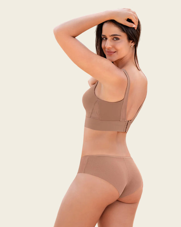 Panty cachetero con doble capa de tul en glúteos