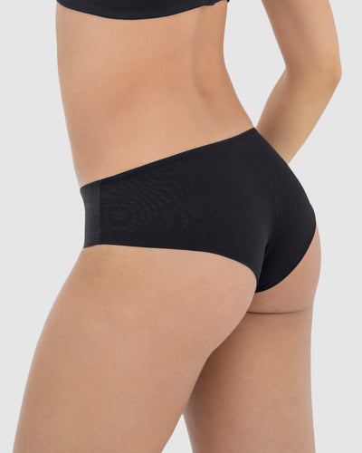 Panty cachetero con doble capa de tul en glúteos#color_700-negro