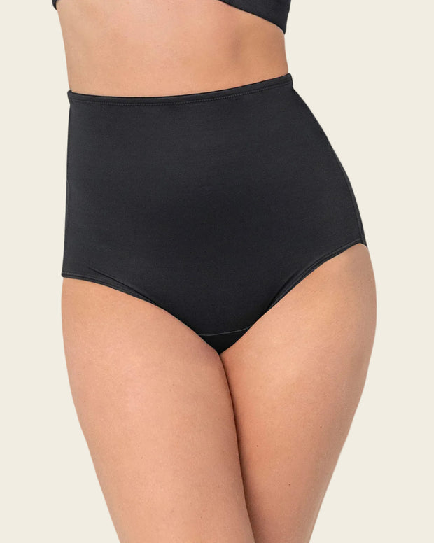 Panty clásico de compresión fuerte, tiro extra alto