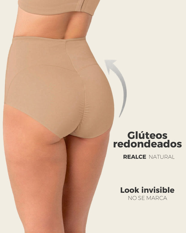 Panty clásico de compresión fuerte, tiro extra alto