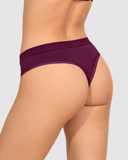 Panty brasilera Liso + SmartLace®#color_466-vino