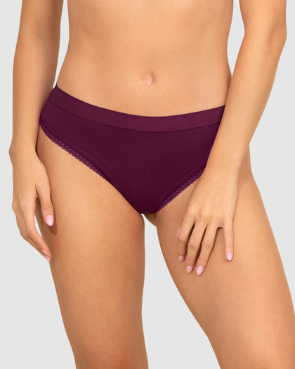 Panty brasilera Liso + SmartLace®#color_466-vino