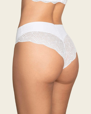 Cachetero tiro alto, liso y SmartLace®#color_000-blanco