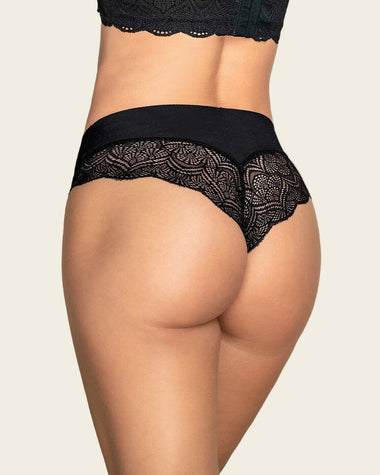 Cachetero tiro alto, liso y SmartLace®#color_700-negro