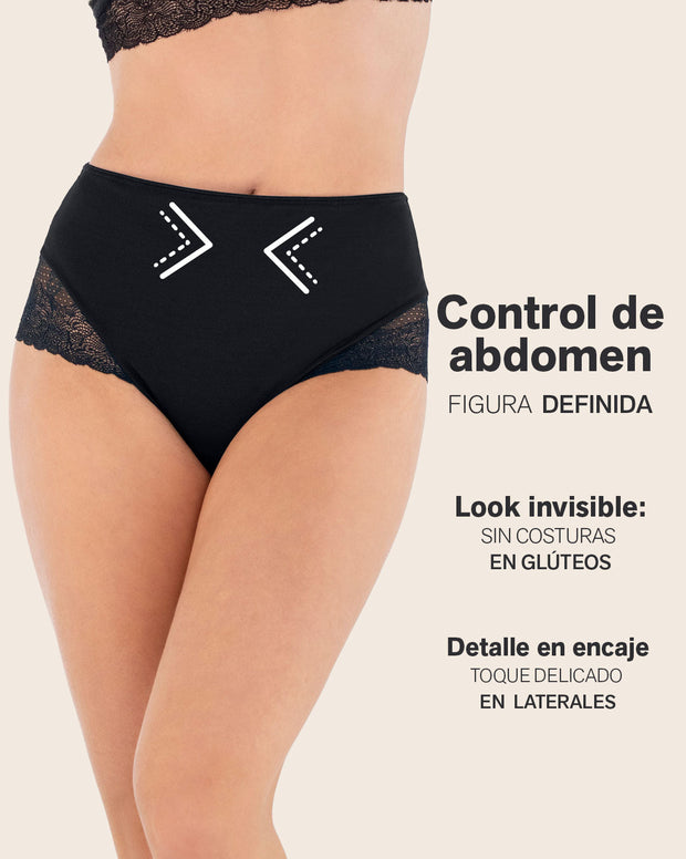 Panty hípster en algodón, compresión moderada