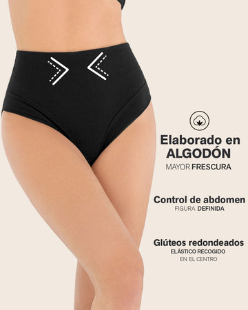 Panty hípster en algodón, compresión moderada#color_700-negro