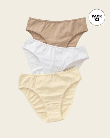 Paquete x3 panties tipo bikini con buen cubrimiento#color_s08-blanco-cafe-claro-marfil