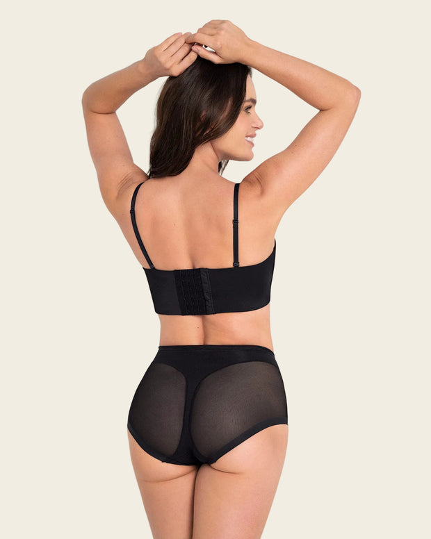Paquete x 2 panty clásico invisible con tul