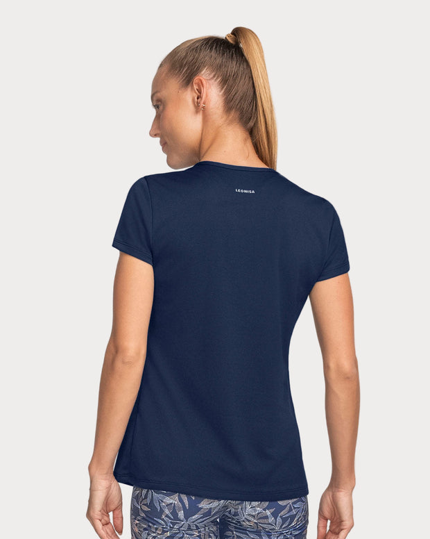 Camiseta deportiva de secado rápido y silueta semiajustada