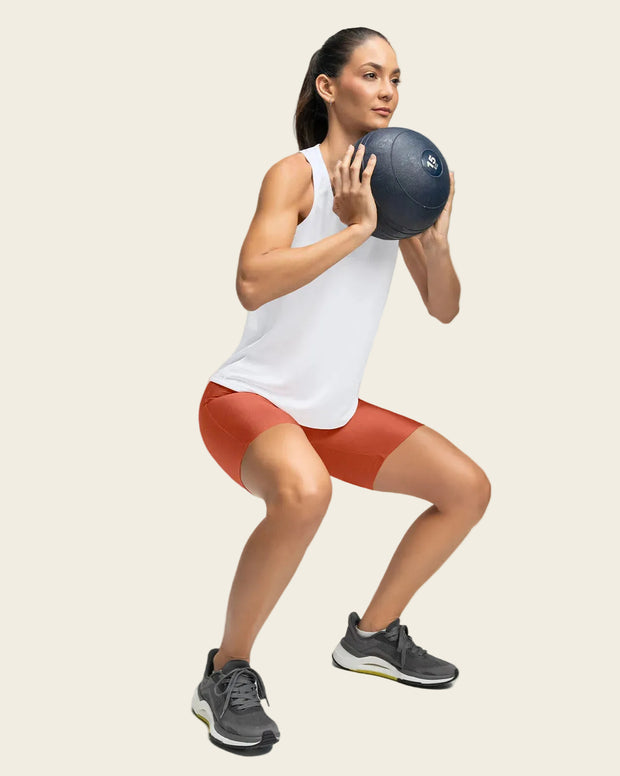 Camiseta deportiva de secado rápido y silueta semiajustada para mujer