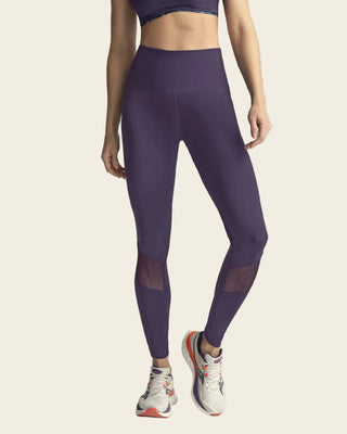 Legging de compresión con mallas transpirables en piernas#color_450-morado