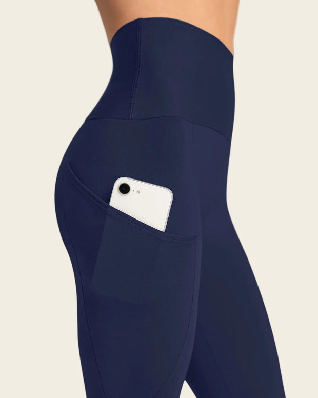 Capri de compresión en abdomen y muslos con bolsillo lateral