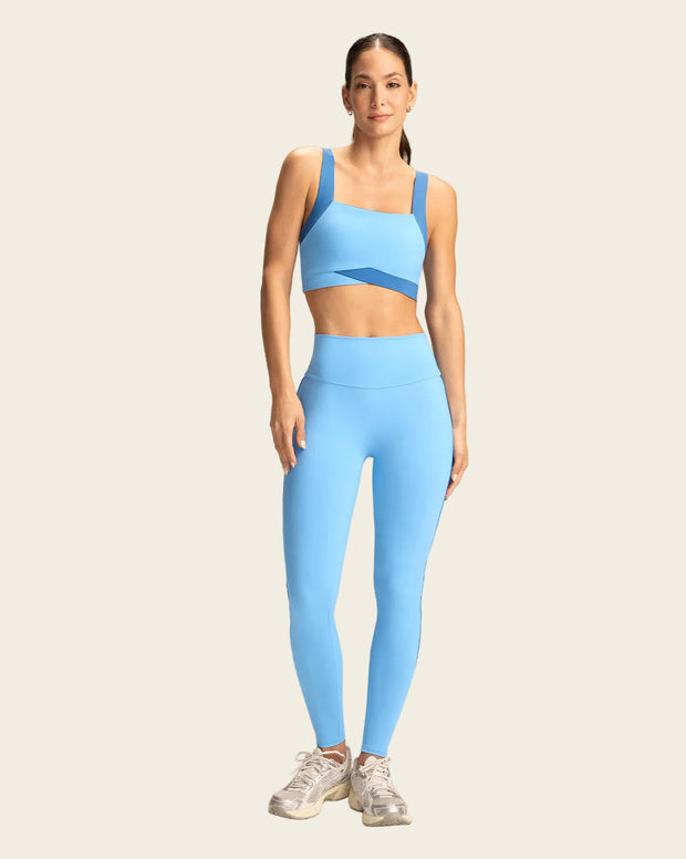 Solo-POS Legging deportivo de control con doble capa de tela en pretina