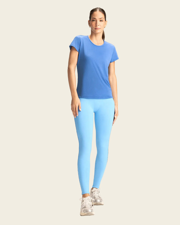 Solo-POS Legging deportivo de control con doble capa de tela en pretina