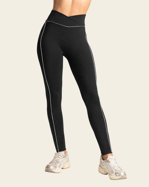 Legging deportivo con pretina en V