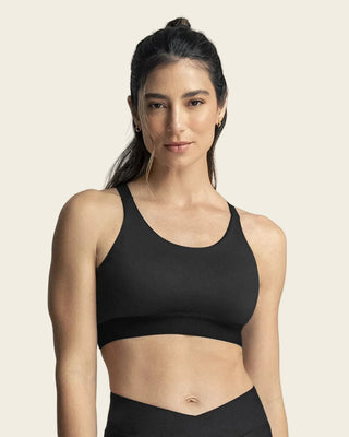 Brasier deportivo graduable en espalda#color_700-negro