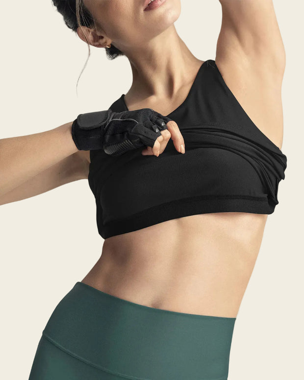 Camiseta deportiva con top interno de buen ajuste