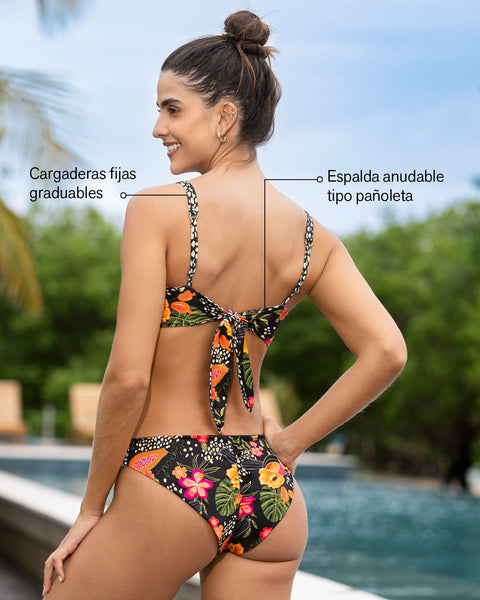 Bikini doble faz con panty de pretina en V#color_701-estampado-tropical-animal-print