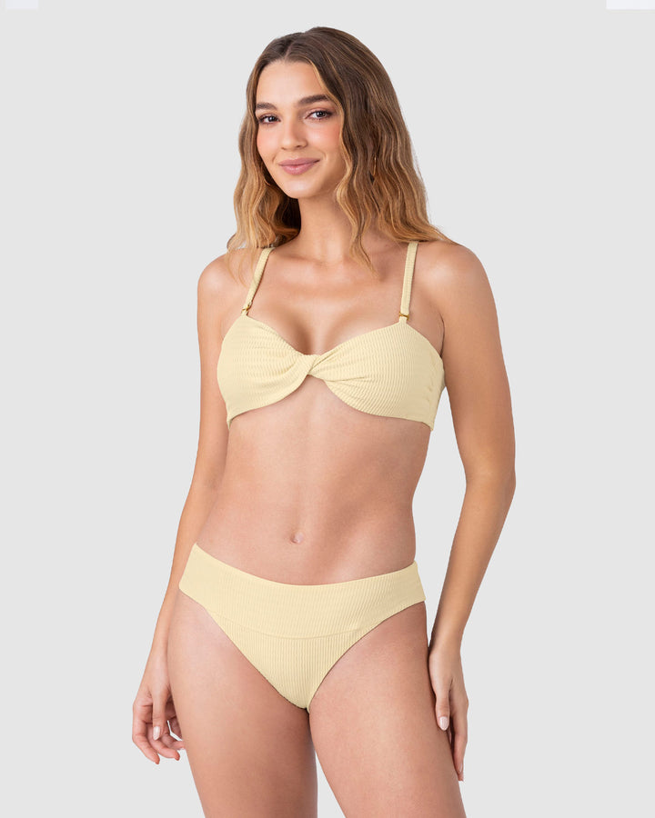 Bikini con top multiusos, escote recto o cruzado
