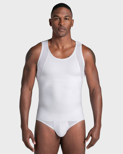 Camiseta manga sisa de compresión fuerte ideal para uso diario con algodón pima#color_000-blanco