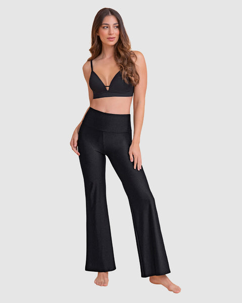 Legging tiro alto de control y bota recta#color_700-negro