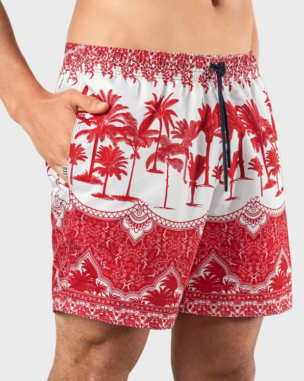 Pantaloneta de baño masculina con práctico bolsillo al lado derecho