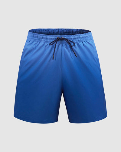 Pantaloneta de baño masculina con práctico bolsillo al lado derecho#color_187-estampado-degrade-azul