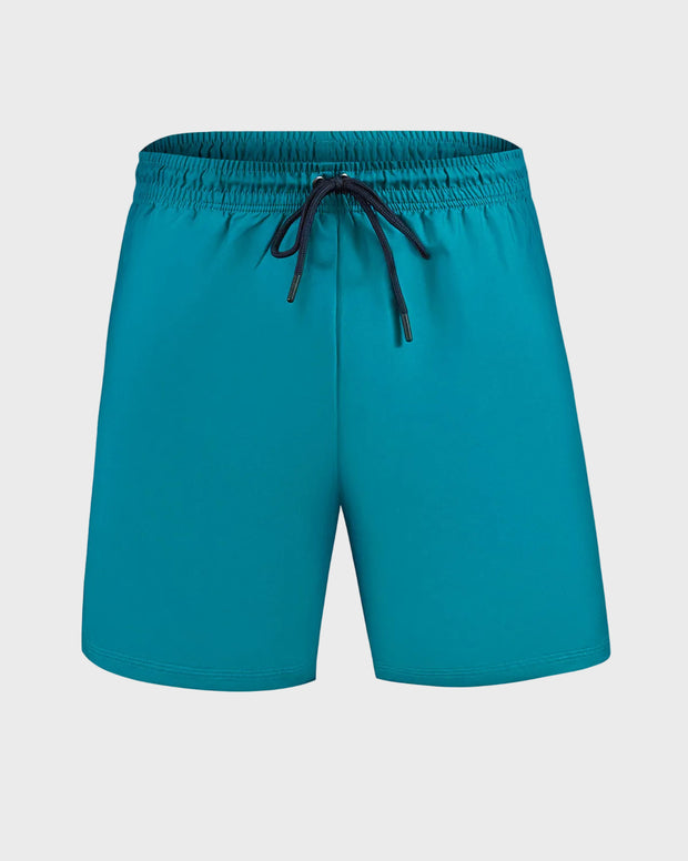 Pantaloneta de baño masculina con práctico bolsillo al lado derecho