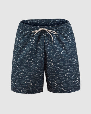 Pantaloneta de baño masculina con práctico bolsillo al lado derecho#color_a32-estampado-peces-azul