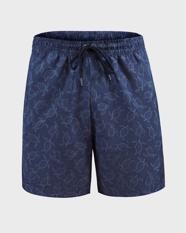Pantaloneta de baño masculina con práctico bolsillo al lado derecho