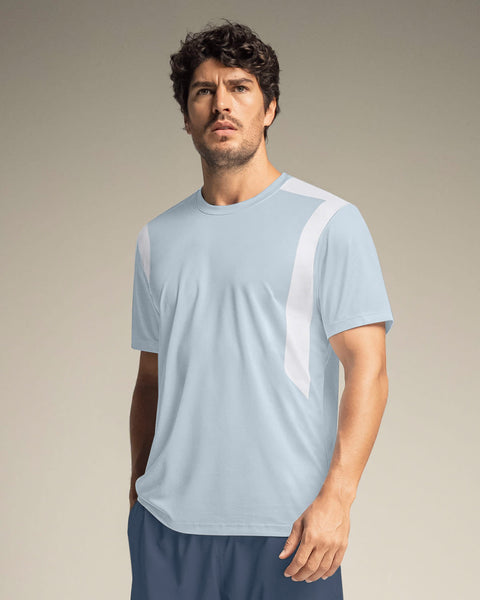 Camiseta deportiva masculina con tecnología de secado rápido#color_591-azul-claro