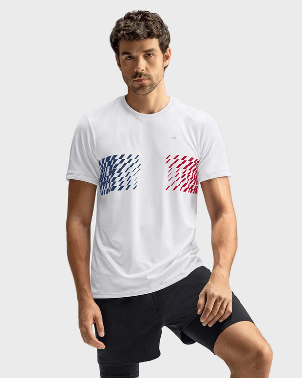 Camiseta deportiva masculina con tecnología de secado rápido