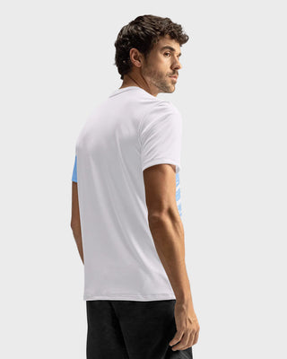 Camiseta deportiva masculina con tecnología de secado rápido#color_a59-blanco-argentina