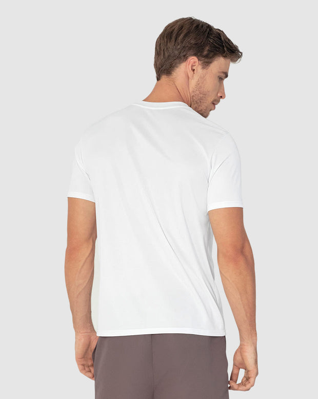 Camiseta deportiva masculina semiajustada de secado rápido