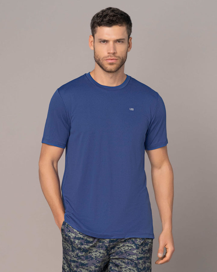 Camiseta deportiva masculina semiajustada de secado rápido