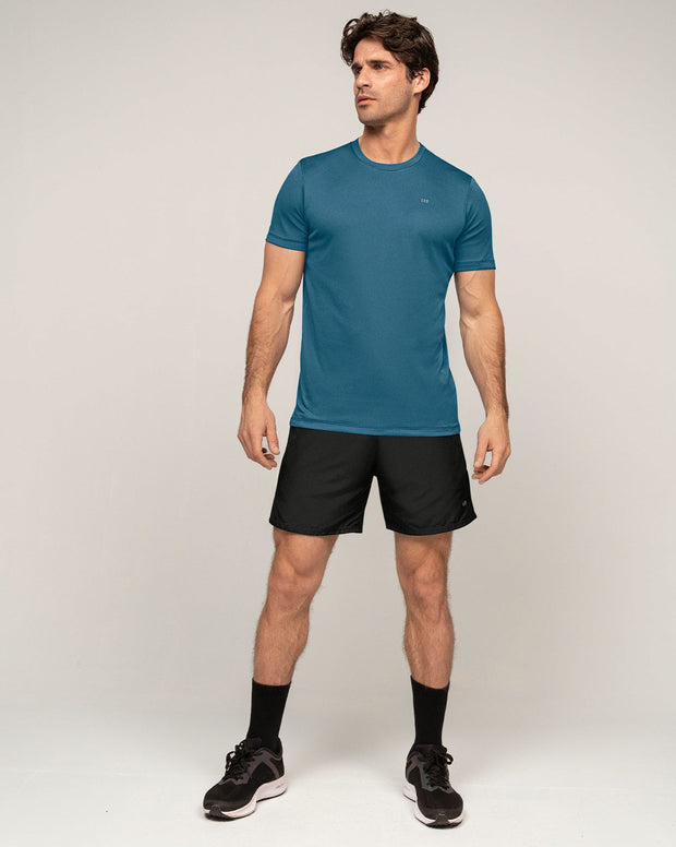 Camiseta deportiva masculina semiajustada de secado rápido