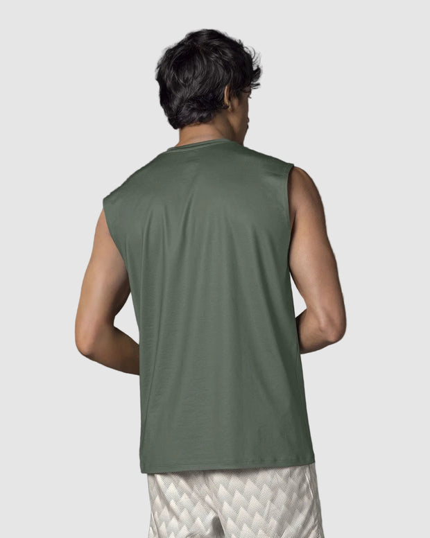 Camiseta manga sisa deportiva y de secado rápido para hombre