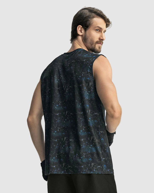 Camiseta manga sisa deportiva y de secado rápido para hombre