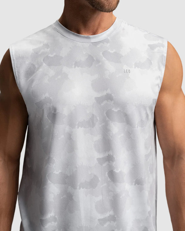 Camiseta manga sisa deportiva y de secado rápido para hombre