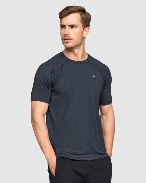 Camiseta deportiva masculina manga larga con protección UV