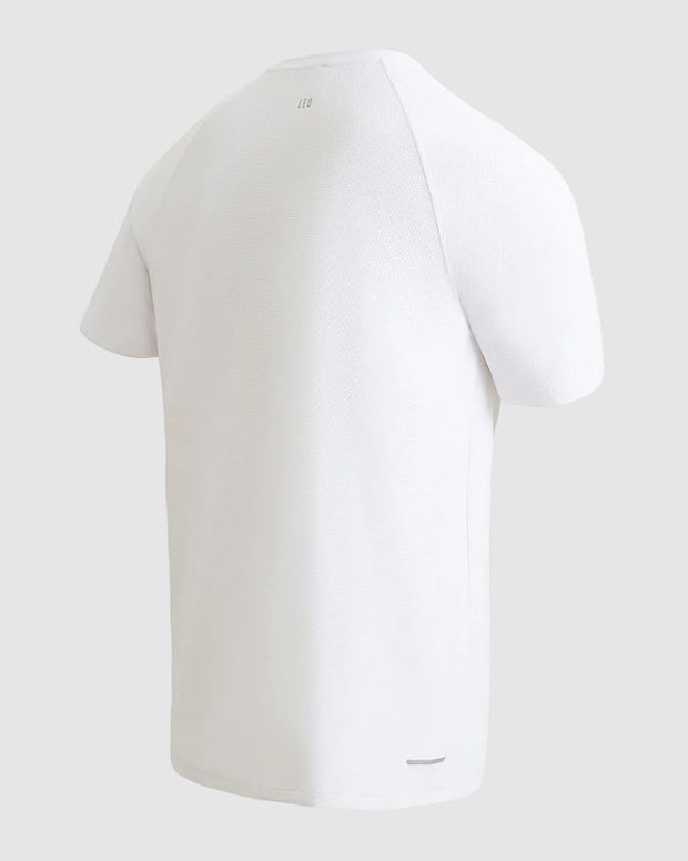 Camiseta deportiva con tela texturizada y transpirable
