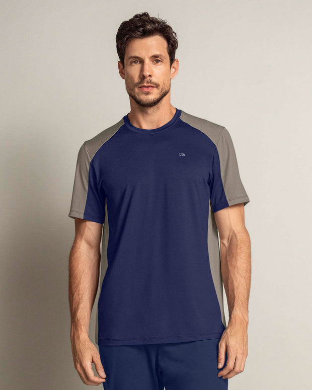 Camiseta deportiva masculina manga corta