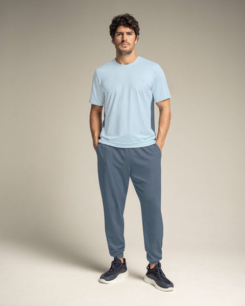 Jogger deportivo estilo sudadera con bolsillos laterales funcionales#color_457-azul-grisaceo