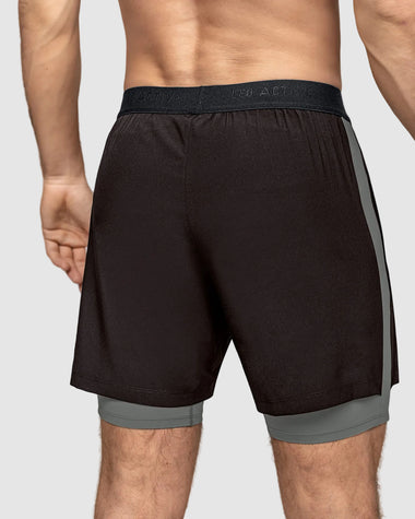Pantaloneta deportiva con bóxer interno fijo#color_700-negro