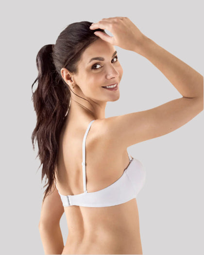 Brasier strapless con varilla de realce suave#color_000-blanco