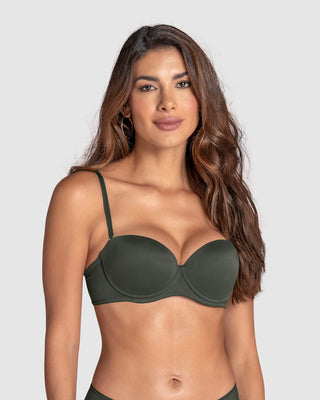 Brasier strapless con varilla de realce suave#color_249-verde-oscuro